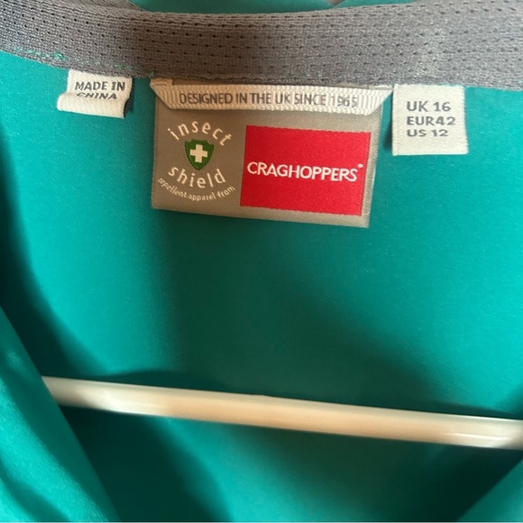 Craghoppers Insect Shield Button Down Shirt Green Women’s 12 - Picture 11 of 14